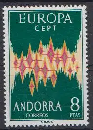 Andorra span. Mi.Nr. 71 Europa 1972