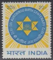 Indien Mi.Nr. 542 100.Geb.Sri Aurobindo (20)