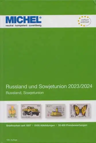 Michel Europa Katalog Band 16 - Russland und Sowjetunion 2023/2024, 108. Auflage