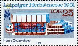 D,DDR Mi.Nr. 2635 Leipziger Herbstmesse 81, Neues Gewandhaus Leipzig (25)