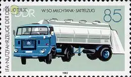 D,DDR Mi.Nr. 2749 IFA Nutzfahrzeuge, Milchtank Sattelzug (85)