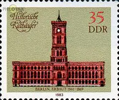 D,DDR Mi.Nr. 2778 Historische Rathäuser, Rotes Rathaus Berlin 1861-69 (35)