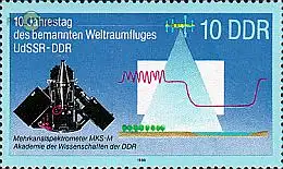 D,DDR Mi.Nr. 3171 Weltraumflug UdSSR-DDR, Mehrkanalspektrometer (10)