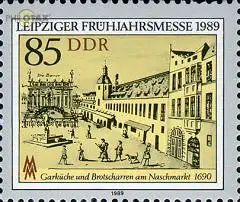 D,DDR Mi.Nr. 3236 Leipziger Frühjahrsmesse 89, Alte Börse am Naschmarkt (85)