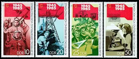 D,DDR Mi.Nr. 2941-44 Befreiung vom Faschismus (4 Werte)