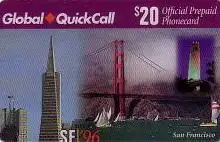 Calling Card, Global, San Francisco, Golden Gate Bridge, $ 20