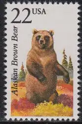 USA Mi.Nr. 1907 Nordamerikanische Fauna, Kodiakbär (22)