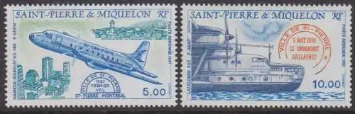 St. Pierre & M. Mi.Nr. 548-549 Flugzeuge (2 Werte)