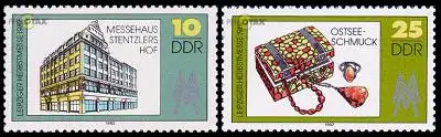 D,DDR Mi.Nr. 2733-34 Leipziger Herbstmesse 82 (2 Werte)