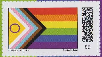 3 Briefmarken "#deliveredwithpride' (70/88/95)