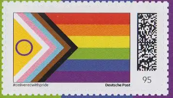 3 Briefmarken "#deliveredwithpride' (70/88/95)