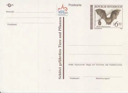 Österreich, Postkarte Mi.Nr. P 549 Fledermaus