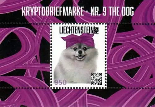 Liechtenstein K ryto Nr. 9 Dog / Hund (2024) - "Das türkise Haarband"