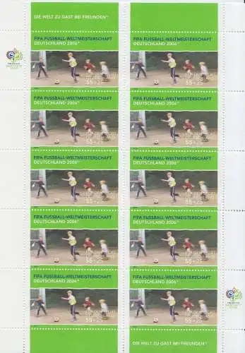 D,Bund Mi.Nr. Klbg. 2326 Fußball WM 2006 Deutschland, Bolzplatz (m.10x2326)