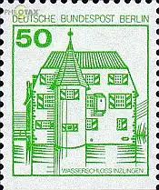 Berlin Mi.Nr. 615D Burgen u.Schl., Wasserschloss Inzlingen unten geschn. (50)