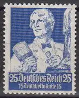 D,Dt.Reich Mi.Nr. 563 Nothilfe, Berufsstände Künstler (25+15)