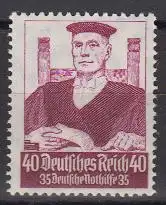 D,Dt.Reich Mi.Nr. 564 Nothilfe, Berufsstände Richter (40+35)