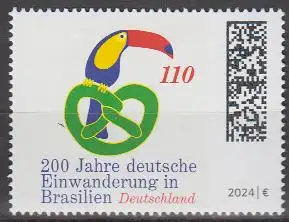 D,Bund Mi.Nr. 3833, 200 Jahre deutsche Einwanderung in Brasilien (110)