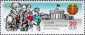 D,DDR Mi.Nr. 3037 25 Jahre Berliner Mauer, Brandenburger Tor (20)