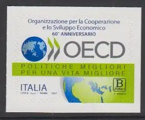 Italien MiNr. 4349, 60 Jahre OECD