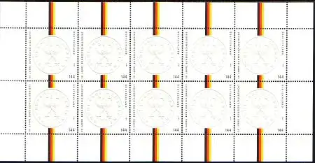 D,Bund Mi.Nr. Klbg. 2422 Bundessozialgericht, Prägestempel Gericht (m.10x2422)