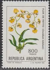 Argentinien Mi.Nr. 1606y Freim. Blumen, Oncidium bifolium (800)