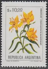 Argentinien Mi.Nr. 1664x Freim. Blumen, Alstroemeria aurantiaca (10)