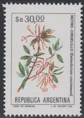 Argentinien Mi.Nr. 1682x Freim. Blumen, Embothrium coccineum (30)