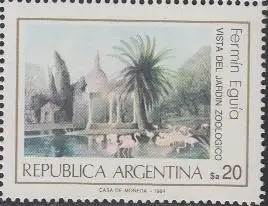 Argentinien Mi.Nr. 1723 Gemälde Vista del Jardin Zoológico v.Eguia (20)