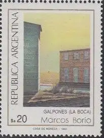 Argentinien Mi.Nr. 1725 Gemälde Galpones (La Boca) von Borio (20)