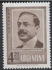 Argentinien Mi.Nr. 736 100.Geb. Luis Maria Drago (4,20)