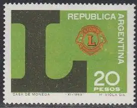 Argentinien Mi.Nr. 1049 50Jahre Lions International (20)