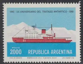 Argentinien Mi.Nr. 1510 20J. Antarktisvertrag Eisbrecher Almirante Irizar (2000)