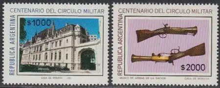 Argentinien Mi.Nr. 1512-13 100Jahre Militärverein (2 Werte)