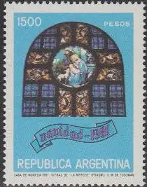 Argentinien Mi.Nr. 1542 Weihnachten Fenster Kirche Santa María de Tucumán (1500)