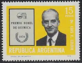 Argentinien Mi.Nr. 1282 Nobelpreisträger für Chemie, Luis F. Leloir, (15)