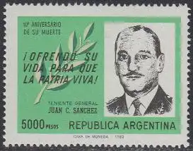 Argentinien Mi.Nr. 1566 General Juan C. Sánchez (5000)