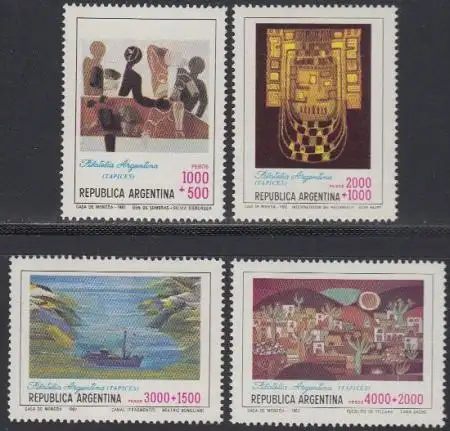 Argentinien Mi.Nr. 1574-77 Wandteppiche (4 Werte)