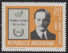 Argentinien Mi.Nr. 1283 Friedens-Nobelpreisträger Carlos Saavedra Lamas (20)