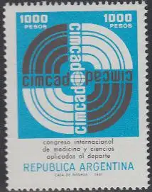 Argentinien Mi.Nr. 1508 Kongreß für Sportmedizin und Sportwissenschaften (1000)