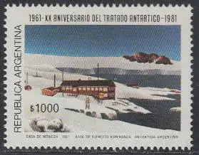 Argentinien Mi.Nr. 1509 20J. Antarktisvertrag, Basis Esperanza (1000)