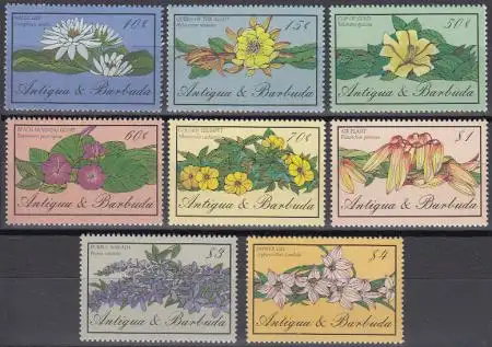 Antigua u.Barbuda Mi.Nr. 958-65 Blumen und Blüten  (8 Werte)