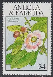 Antigua u.Barbuda Mi.Nr. 1158 Blüten, Apfelbaum Clusia rosea (4)