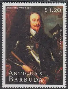 Antigua u.Barbuda Mi.Nr. 3095 400.Geb. van Dyck, Gemälde Charles I (1,20)