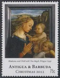 Antigua u.Barbuda Mi.Nr. 5043 Weihnachten, Gem.Madonna mit Kind, Lippi (75)