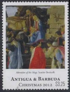 Antigua u.Barbuda Mi.Nr. 5047 Weihnachten, Gem.Anbet.d.Weisen, Botticelli (3.25)