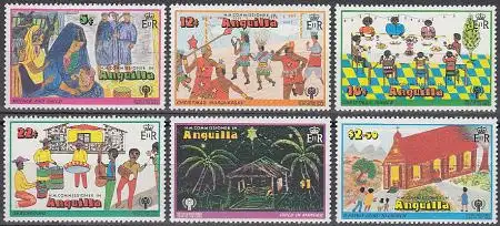 Anguilla Mi.Nr. 329-334 Int. Jahr des Kindes, Kinderzeichnungen (6 Werte)