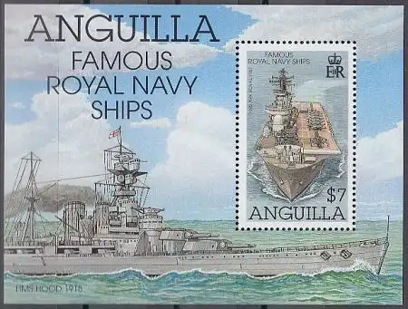 Anguilla Mi.Nr. Block 107 Schiffe der Royal Navy 