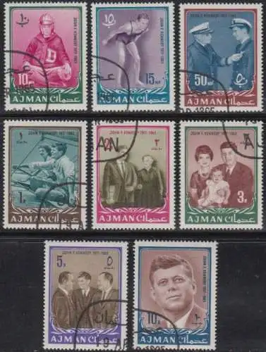 Ajman Mi.Nr. 19-26A Präsident Kennedy (8 Werte)