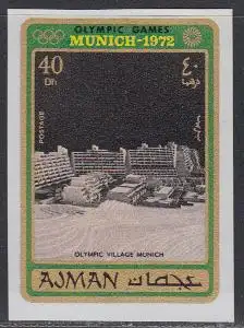 Ajman Mi.Nr. 697B Olympia 72, Olympisches Dorf München (40 Dh)